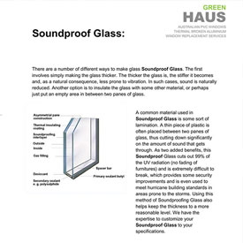 Greenhaus uPVC soundproof windows Melbourne Australia